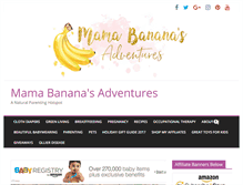 Tablet Screenshot of mamabananasadventures.com